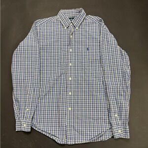 Ralph Lauren Classic Fit Plaid Button Down Shirt Men's Size Medium‎